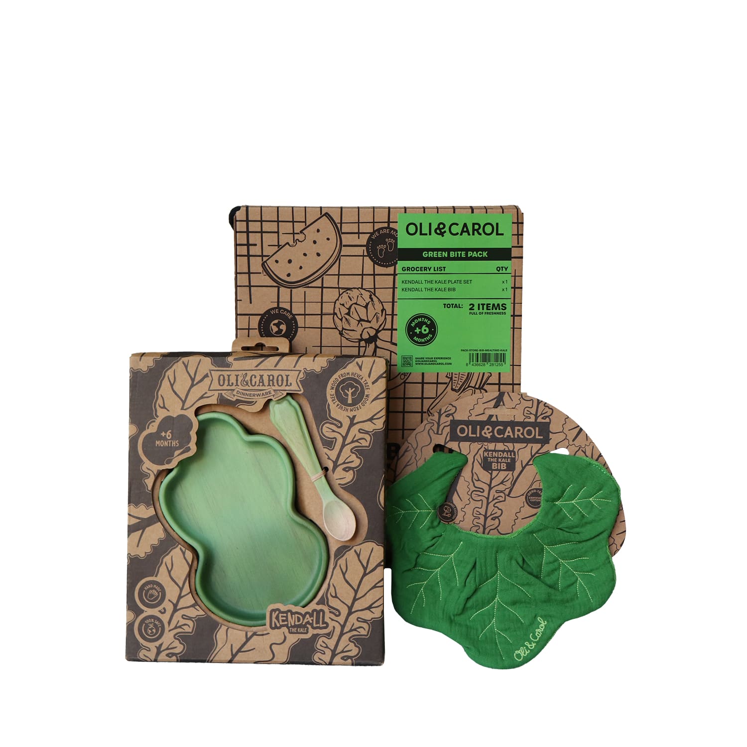 Baby Gift Set - Green Bite Pack - Oli&Carol