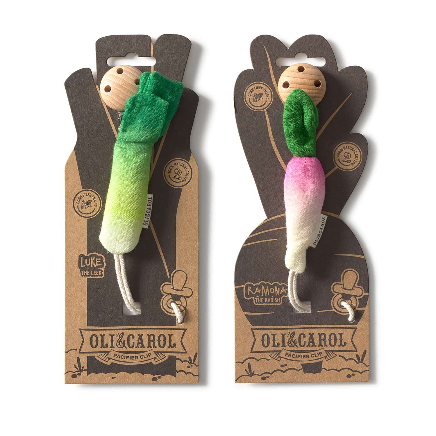 Fresh & Funky Pacifier Clips Set - Oli&Carol