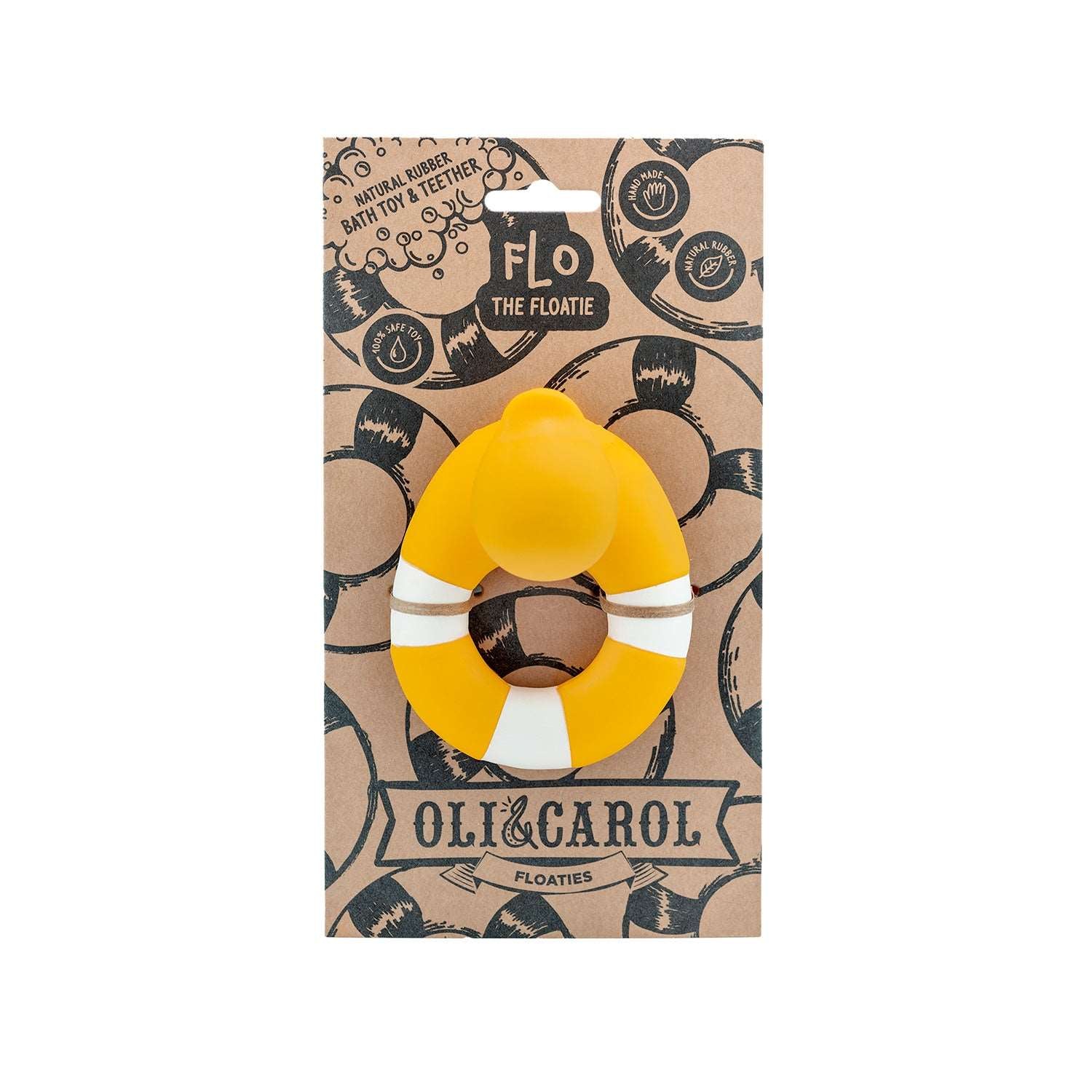 Flo the Floatie Yellow Bath Toy