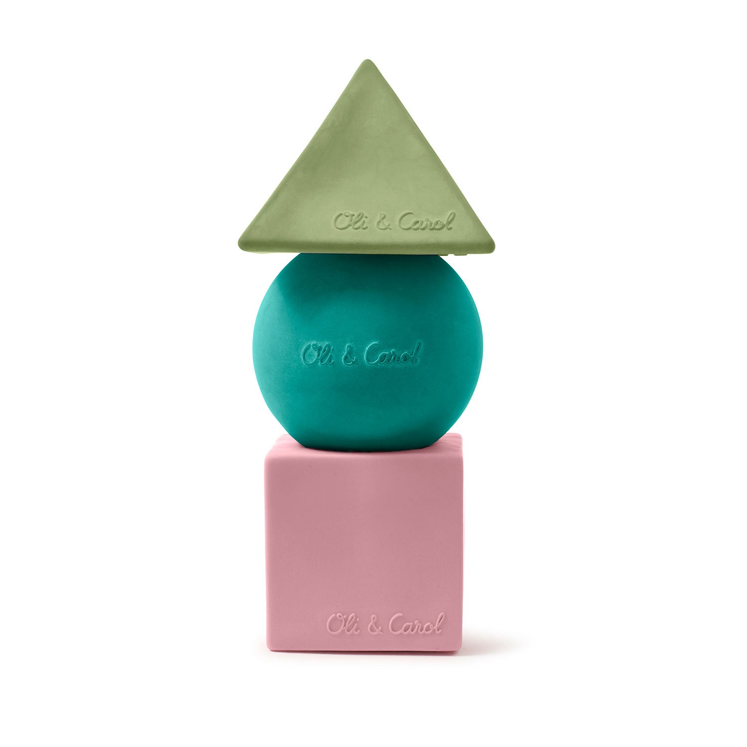 Floating Blocks Soft Colors Baby Teether - Oli&Carol