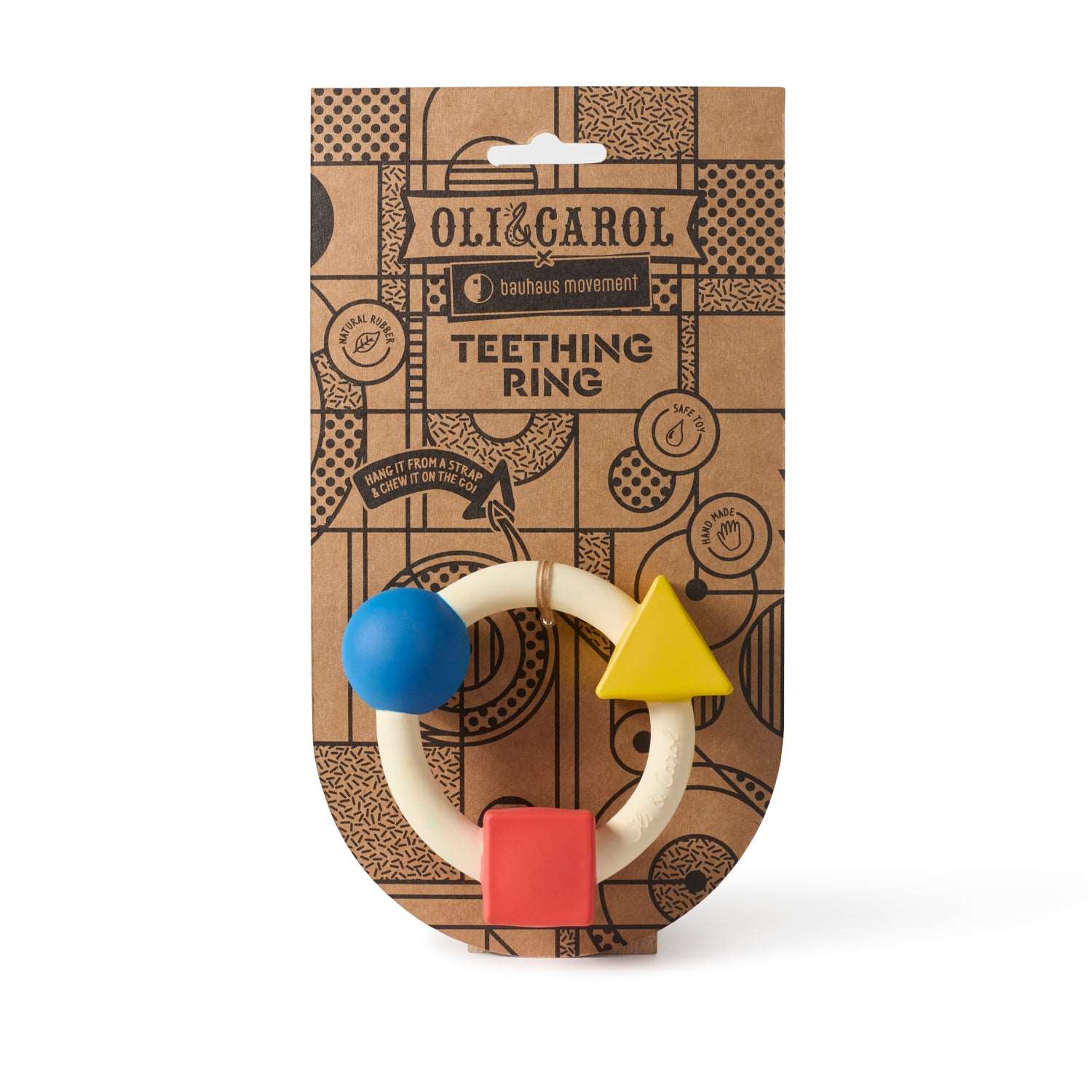 Teething Ring Basic Colors Baby Teether - Oli&Carol