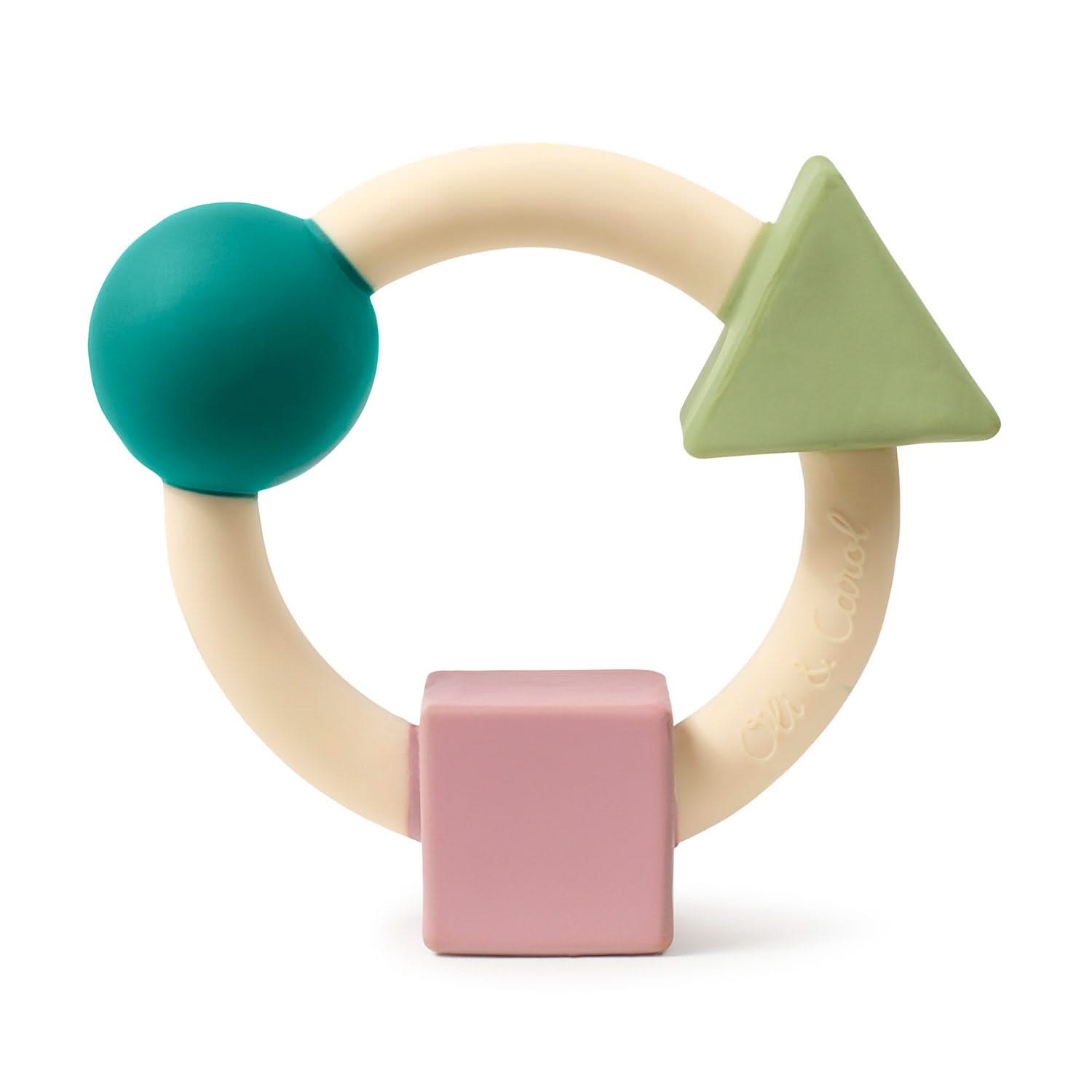 Teething Ring Soft Colors Baby Teether - Oli&Carol