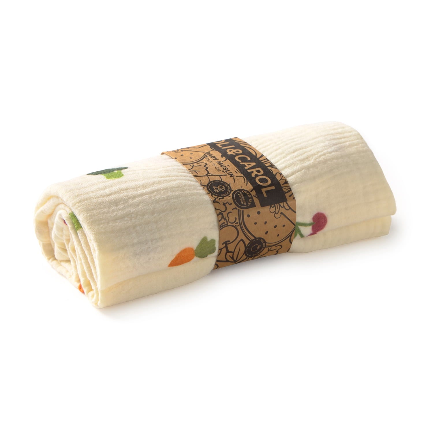 Fruits & Veggies Baby Muslin - Oli&Carol