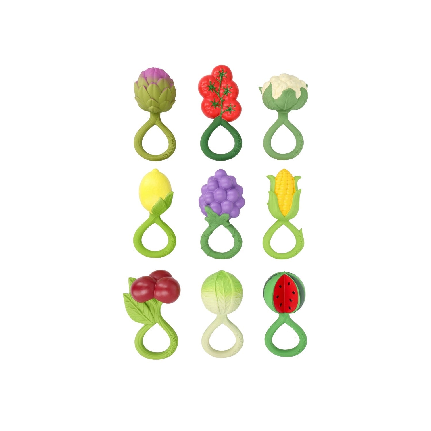 Green Cabbage Rattle Toy - Oli&Carol