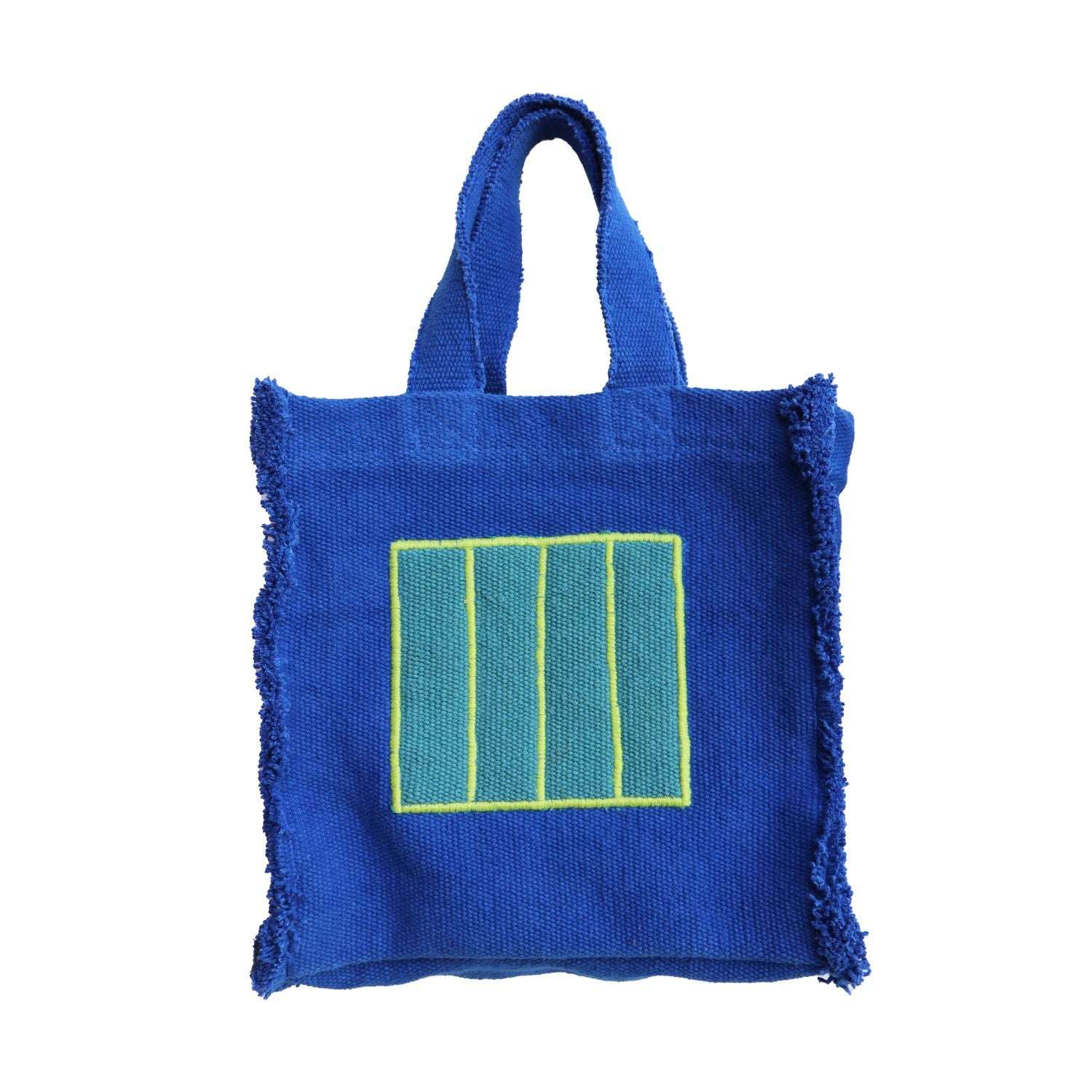 Fabric Handbag Blue Cell - Oli&Carol