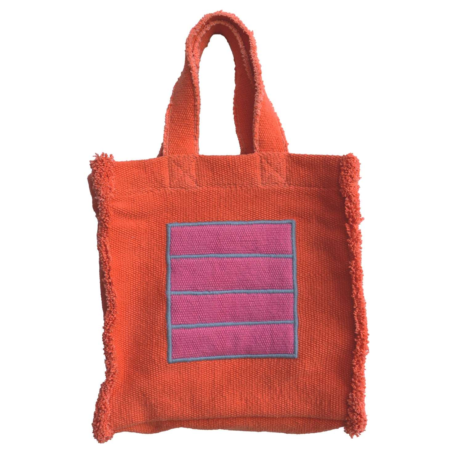Fabric Handbag Orange Cell - Oli&Carol