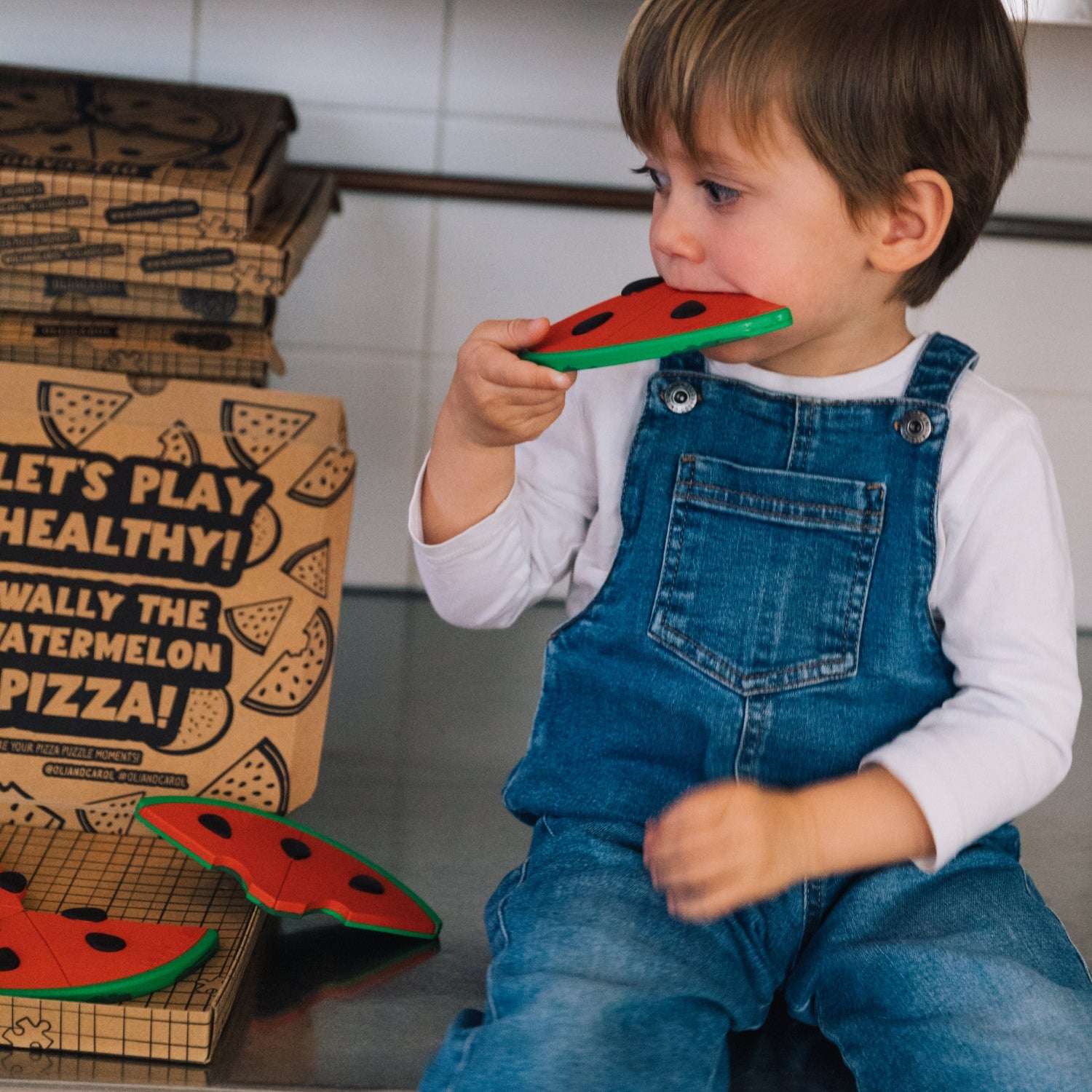 Wally the Watermelon Pizza Baby Puzzle - Oli&Carol