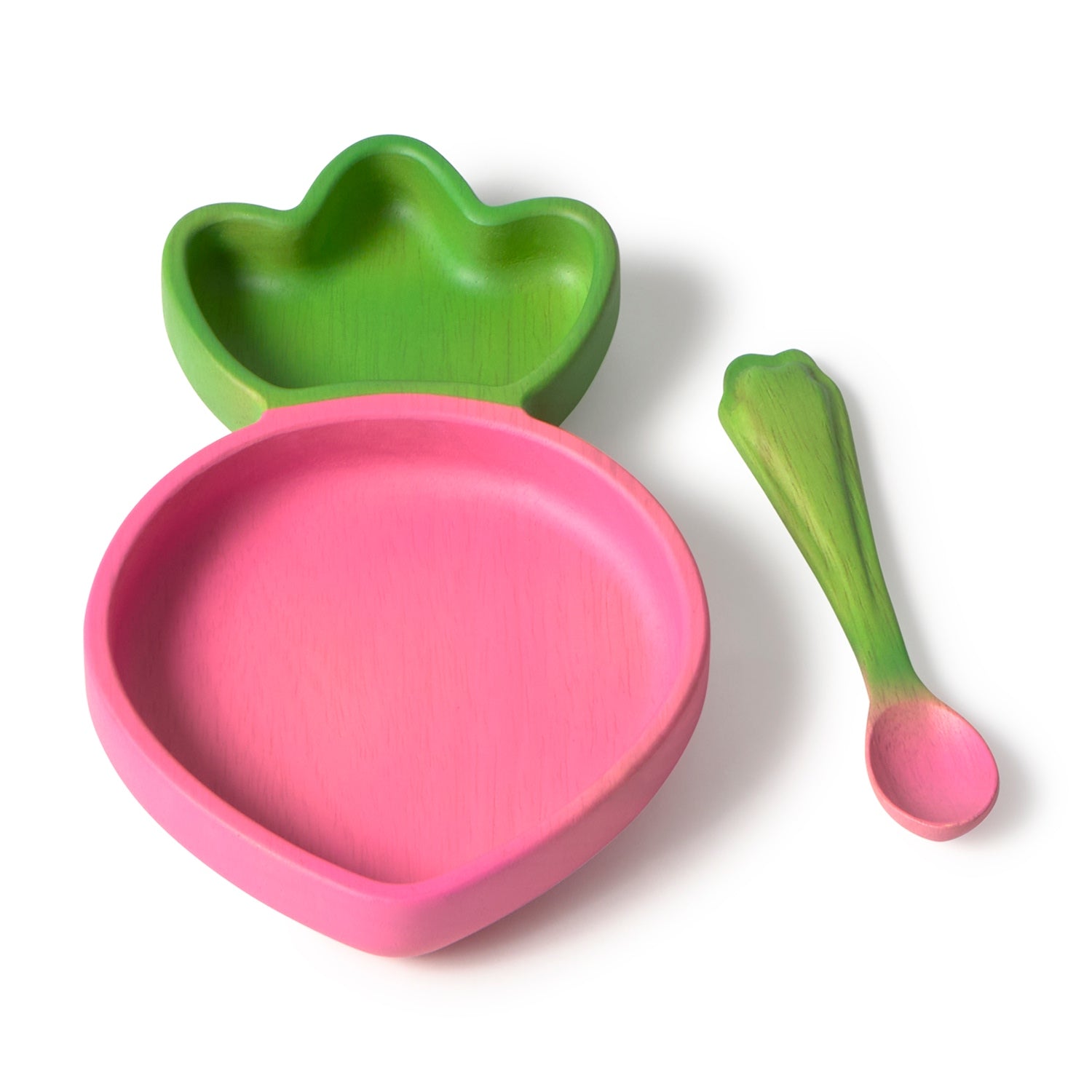 Ramona The Radish Plate & Spoon Set - Oli&Carol
