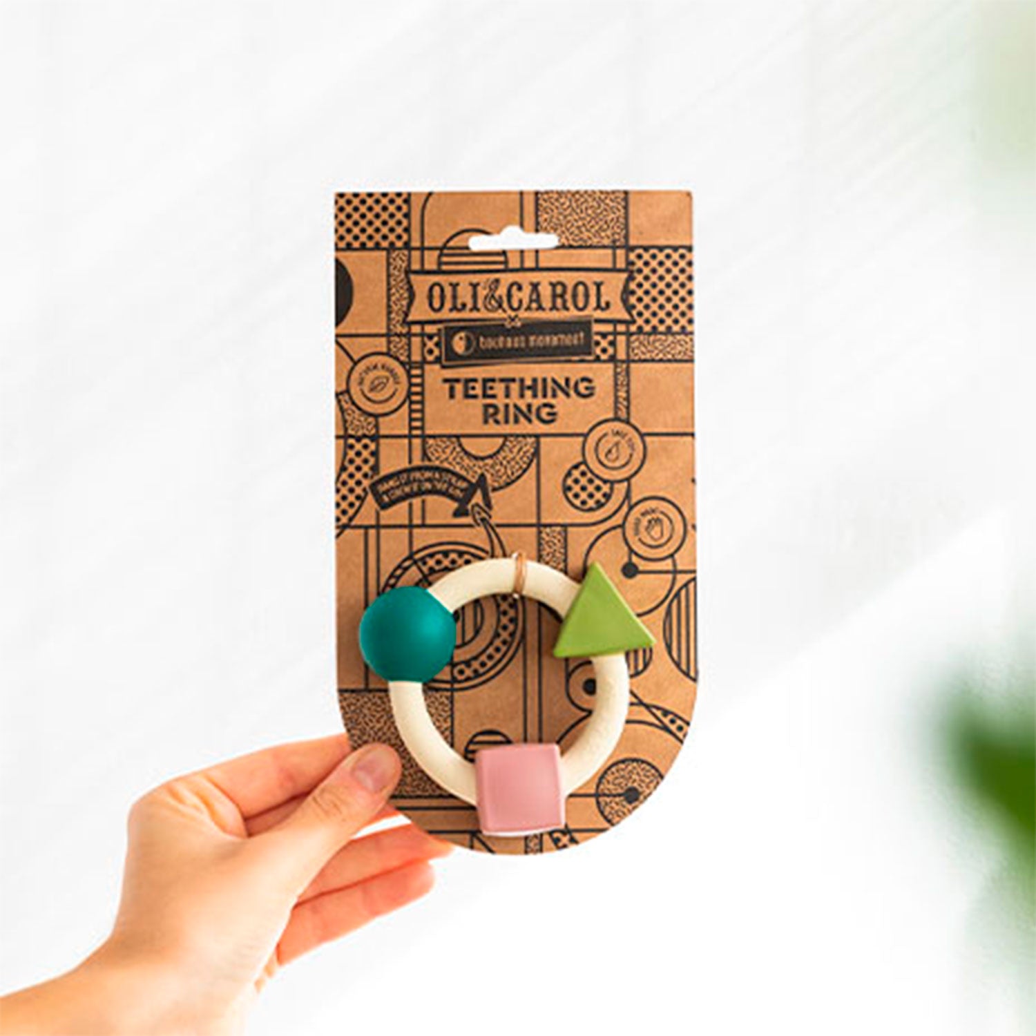 Teething Ring Soft Colors Baby Teether - Oli&Carol