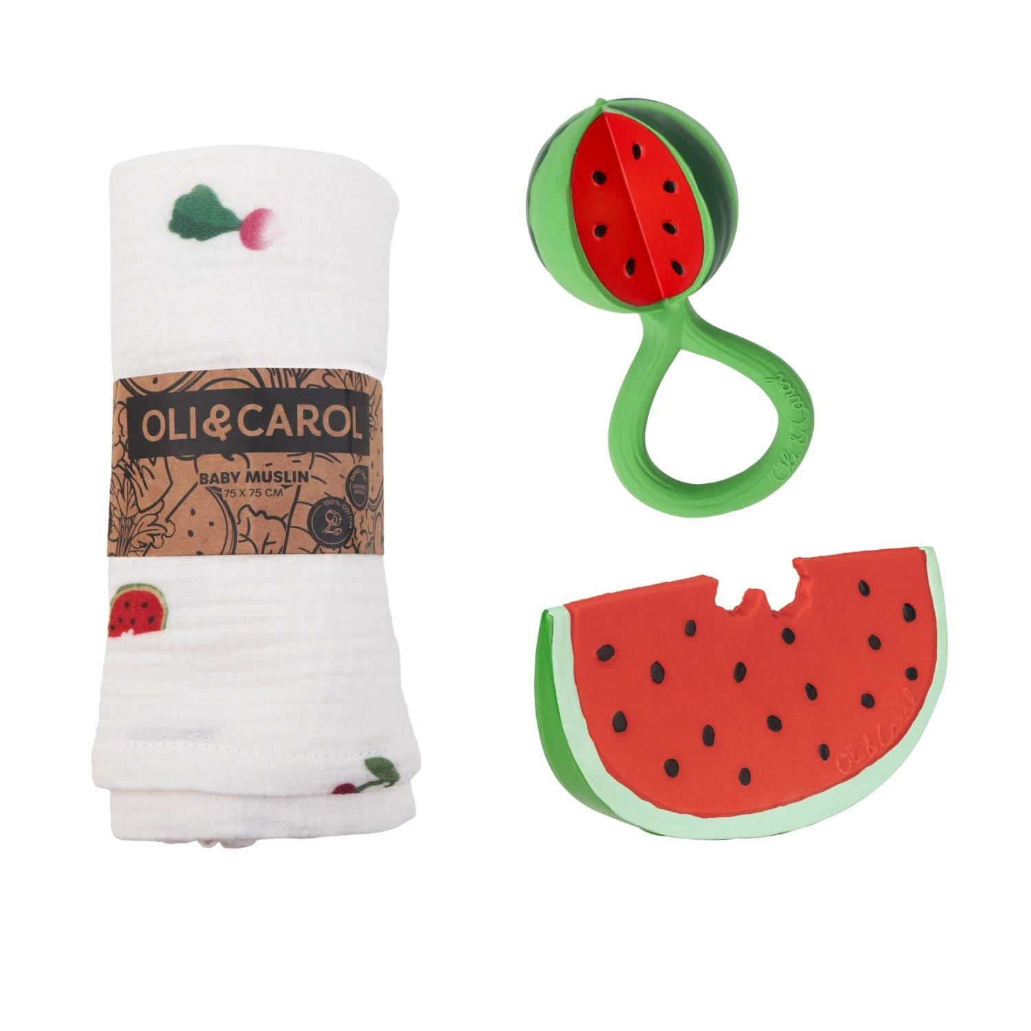 3 months Old Baby Gift Set Watermelon Fresh - Oli&Carol